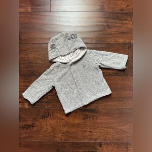Baby GAP Favorite Reversible Bear Hoodie Sweatshirt 3-6M